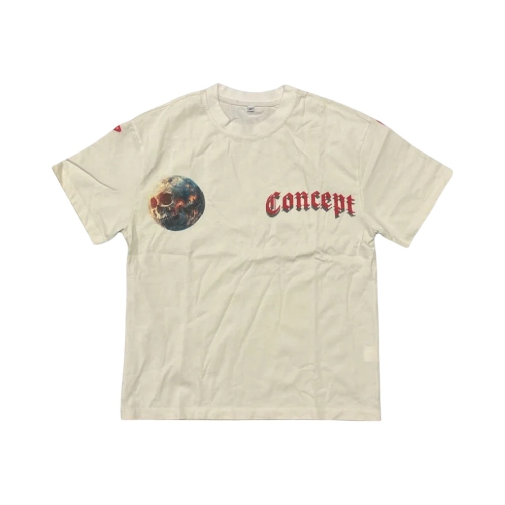 Concept Astronaut Short Sleeve T-Shirt Cream NWT Size M